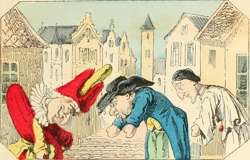 An illustration from Théâtre des marionnettes; texte et composition des dessins, 1880, leaf 14