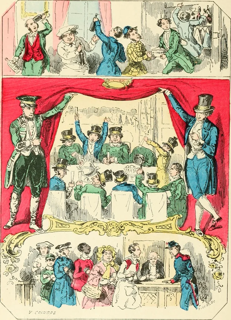 An illustration from Théâtre des marionnettes; texte et composition des dessins, 1880, leaf 193