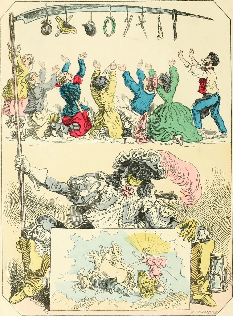 An illustration from Théâtre des marionnettes; texte et composition des dessins, 1880, leaf 213