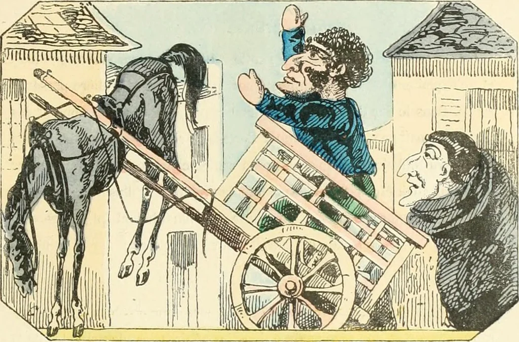 An illustration from Théâtre des marionnettes; texte et composition des dessins, 1880, leaf 234