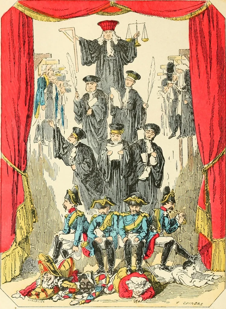 An illustration from Théâtre des marionnettes; texte et composition des dessins, 1880, leaf 293