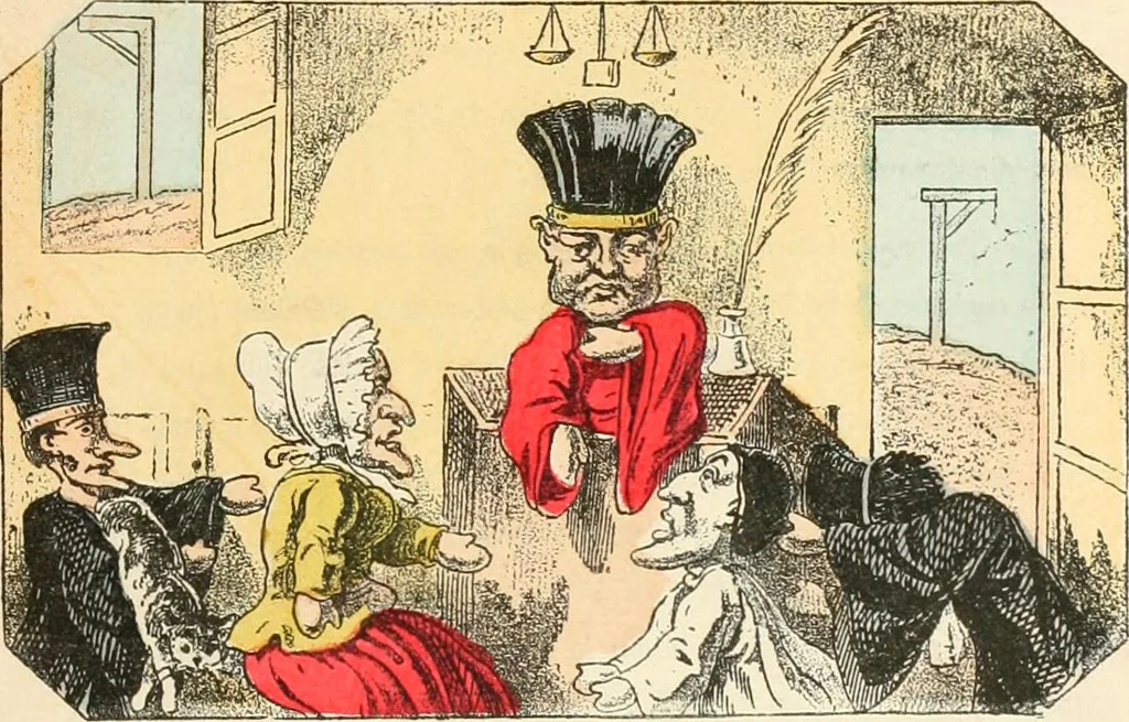 An illustration from Théâtre des marionnettes; texte et composition des dessins, 1880, leaf 294