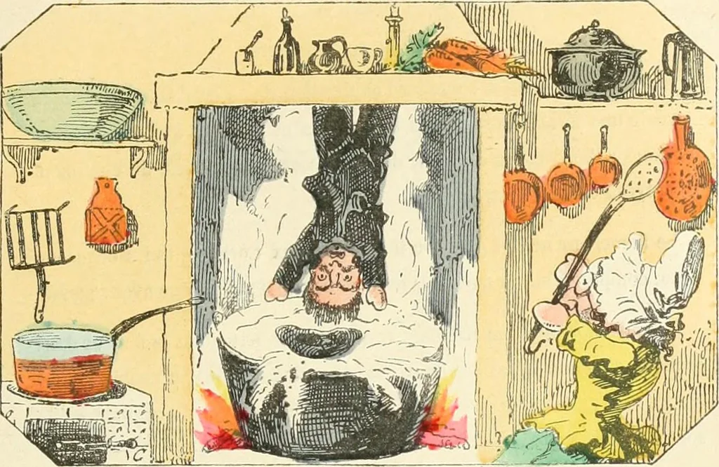 An illustration from Théâtre des marionnettes; texte et composition des dessins, 1880, leaf 314