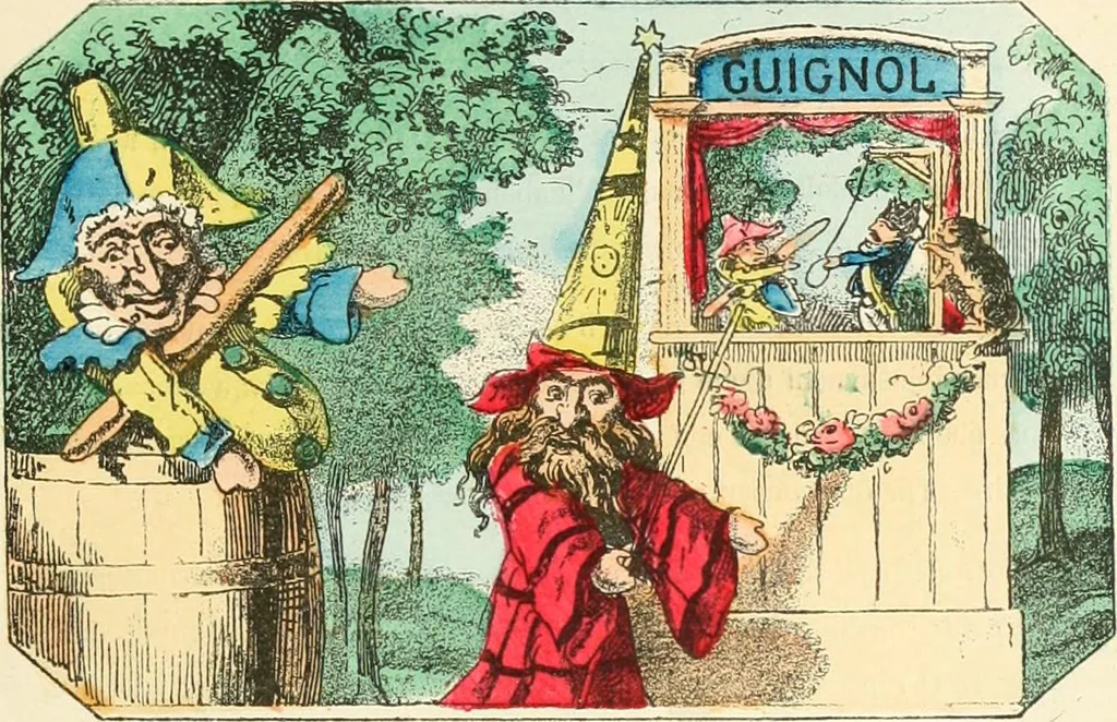 An illustration from Théâtre des marionnettes; texte et composition des dessins, 1880, leaf 334