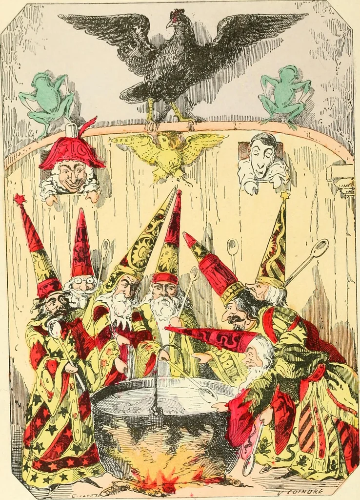 An illustration from Théâtre des marionnettes; texte et composition des dessins, 1880, leaf 353