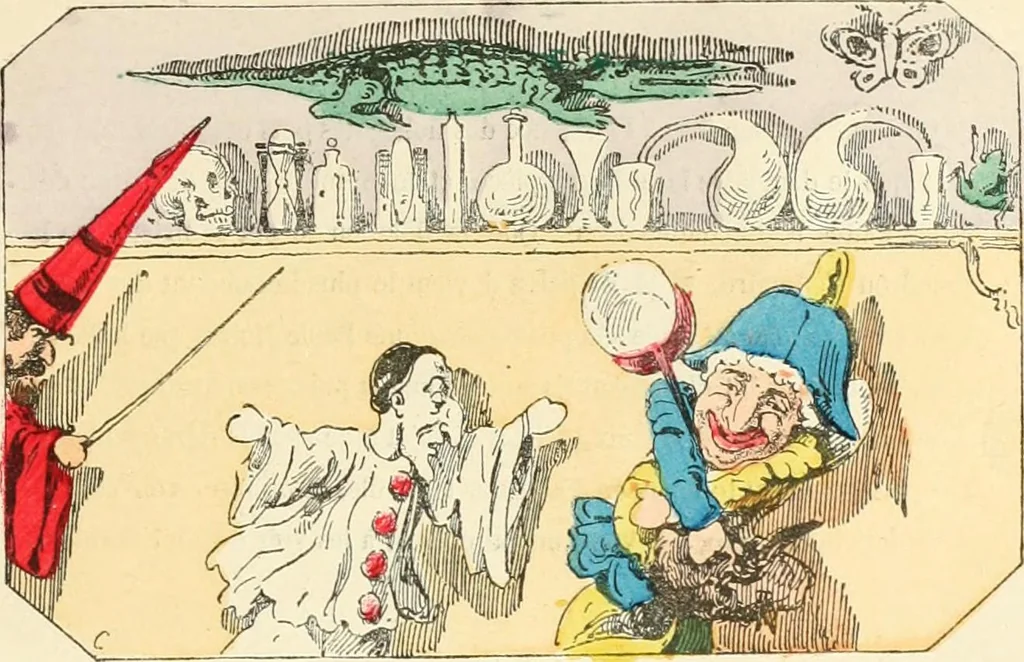 An illustration from Théâtre des marionnettes; texte et composition des dessins, 1880, leaf 354