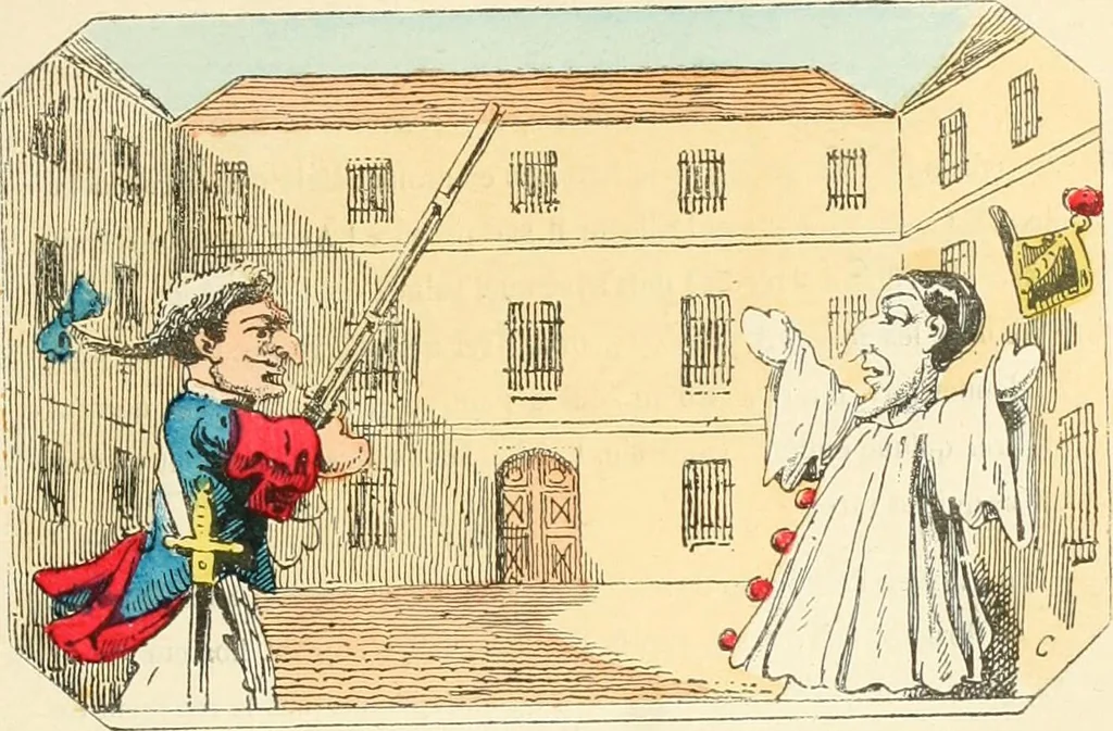 An illustration from Théâtre des marionnettes; texte et composition des dessins, 1880, leaf 394