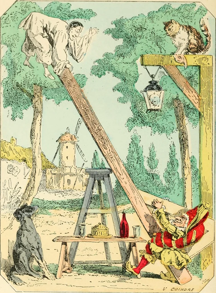 An illustration from Théâtre des marionnettes; texte et composition des dessins, 1880, leaf 433