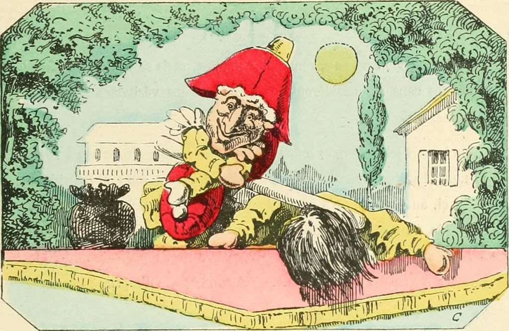 An illustration from Théâtre des marionnettes; texte et composition des dessins, 1880, leaf 434