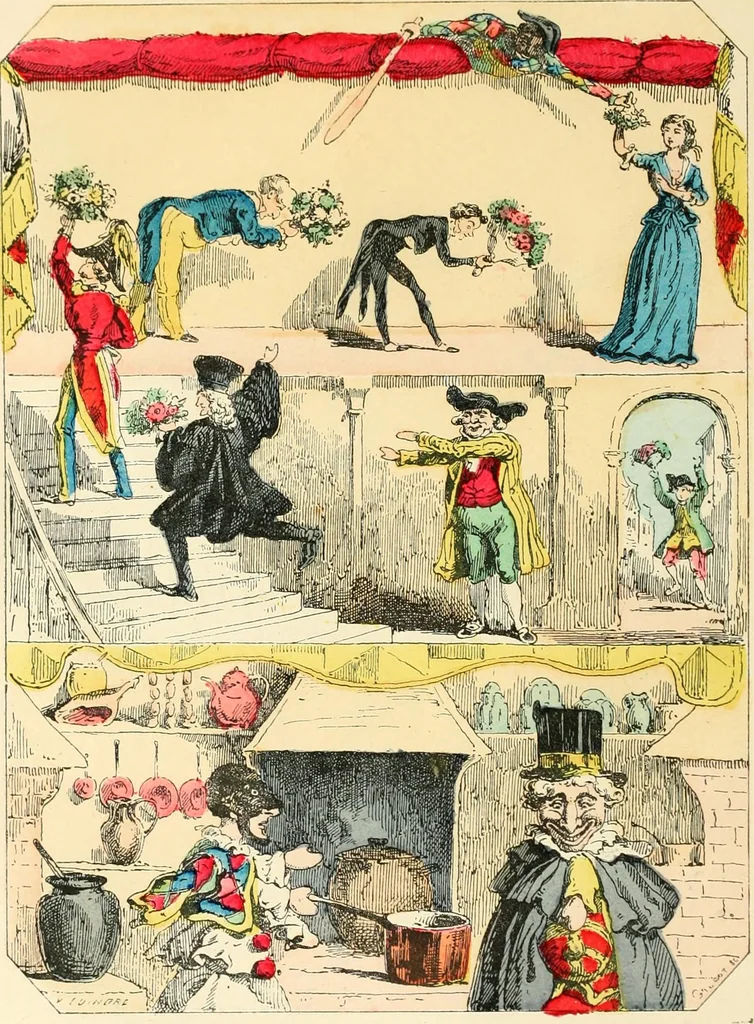 An illustration from Théâtre des marionnettes; texte et composition des dessins, 1880, leaf 53