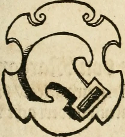 An illustration from Thurnier Buch : von Anfang, Vrsachen, Vrsprung vnd Herkommen der Thurnier im Heyligen Römischen Reich Teutscher Nation, wie viel offentlicher Landthurnier von Keyser Heinrich dem Ersten dieses Namens an biss auff den jetztregierenden Keyser Maximilian den Andern ... vnd in welchen Stetten die alle gehalten ... Alles jetzunder von neuwem zusammen getragen, mit schönen neuwen Figuren, sonderlich auch der adelischen Wappen, auffs schönest zugericht .., 1566, leaf 102