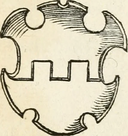 An illustration from Thurnier Buch : von Anfang, Vrsachen, Vrsprung vnd Herkommen der Thurnier im Heyligen Römischen Reich Teutscher Nation, wie viel offentlicher Landthurnier von Keyser Heinrich dem Ersten dieses Namens an biss auff den jetztregierenden Keyser Maximilian den Andern ... vnd in welchen Stetten die alle gehalten ... Alles jetzunder von neuwem zusammen getragen, mit schönen neuwen Figuren, sonderlich auch der adelischen Wappen, auffs schönest zugericht .., 1566, leaf 290