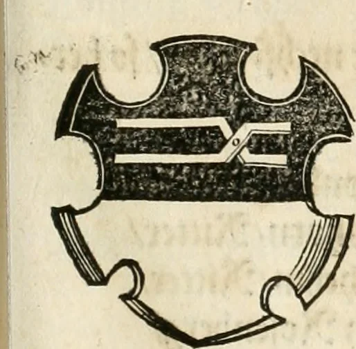 An illustration from Thurnier Buch : von Anfang, Vrsachen, Vrsprung vnd Herkommen der Thurnier im Heyligen Römischen Reich Teutscher Nation, wie viel offentlicher Landthurnier von Keyser Heinrich dem Ersten dieses Namens an biss auff den jetztregierenden Keyser Maximilian den Andern ... vnd in welchen Stetten die alle gehalten ... Alles jetzunder von neuwem zusammen getragen, mit schönen neuwen Figuren, sonderlich auch der adelischen Wappen, auffs schönest zugericht .., 1566, leaf 334