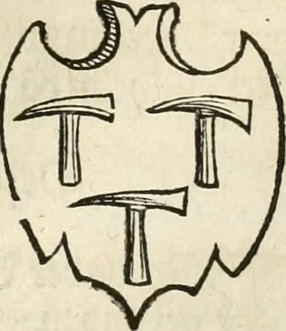 An illustration from Thurnier Buch : von Anfang, Vrsachen, Vrsprung vnd Herkommen der Thurnier im Heyligen Römischen Reich Teutscher Nation, wie viel offentlicher Landthurnier von Keyser Heinrich dem Ersten dieses Namens an biss auff den jetztregierenden Keyser Maximilian den Andern ... vnd in welchen Stetten die alle gehalten ... Alles jetzunder von neuwem zusammen getragen, mit schönen neuwen Figuren, sonderlich auch der adelischen Wappen, auffs schönest zugericht .., 1566, leaf 344