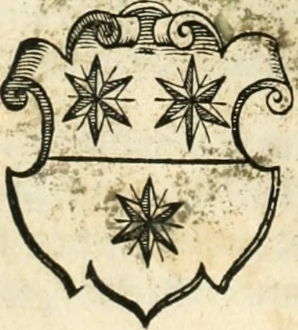 An illustration from Thurnier Buch : von Anfang, Vrsachen, Vrsprung vnd Herkommen der Thurnier im Heyligen Römischen Reich Teutscher Nation, wie viel offentlicher Landthurnier von Keyser Heinrich dem Ersten dieses Namens an biss auff den jetztregierenden Keyser Maximilian den Andern ... vnd in welchen Stetten die alle gehalten ... Alles jetzunder von neuwem zusammen getragen, mit schönen neuwen Figuren, sonderlich auch der adelischen Wappen, auffs schönest zugericht .., 1566, leaf 375
