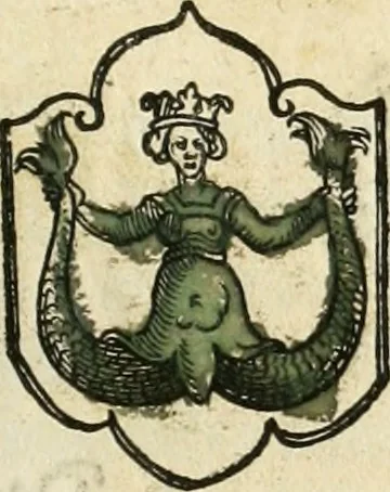 An illustration from Thurnier Buch : von Anfang, Vrsachen, Vrsprung vnd Herkommen der Thurnier im Heyligen Römischen Reich Teutscher Nation, wie viel offentlicher Landthurnier von Keyser Heinrich dem Ersten dieses Namens an biss auff den jetztregierenden Keyser Maximilian den Andern ... vnd in welchen Stetten die alle gehalten ... Alles jetzunder von neuwem zusammen getragen, mit schönen neuwen Figuren, sonderlich auch der adelischen Wappen, auffs schönest zugericht .., 1566, leaf 376