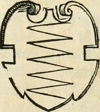 An illustration from Thurnier Buch : von Anfang, Vrsachen, Vrsprung vnd Herkommen der Thurnier im Heyligen Römischen Reich Teutscher Nation, wie viel offentlicher Landthurnier von Keyser Heinrich dem Ersten dieses Namens an biss auff den jetztregierenden Keyser Maximilian den Andern ... vnd in welchen Stetten die alle gehalten ... Alles jetzunder von neuwem zusammen getragen, mit schönen neuwen Figuren, sonderlich auch der adelischen Wappen, auffs schönest zugericht .., 1566, leaf 376