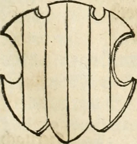 An illustration from Thurnier Buch : von Anfang, Vrsachen, Vrsprung vnd Herkommen der Thurnier im Heyligen Römischen Reich Teutscher Nation, wie viel offentlicher Landthurnier von Keyser Heinrich dem Ersten dieses Namens an biss auff den jetztregierenden Keyser Maximilian den Andern ... vnd in welchen Stetten die alle gehalten ... Alles jetzunder von neuwem zusammen getragen, mit schönen neuwen Figuren, sonderlich auch der adelischen Wappen, auffs schönest zugericht .., 1566, leaf 434