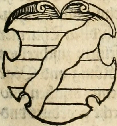 An illustration from Thurnier Buch : von Anfang, Vrsachen, Vrsprung vnd Herkommen der Thurnier im Heyligen Römischen Reich Teutscher Nation, wie viel offentlicher Landthurnier von Keyser Heinrich dem Ersten dieses Namens an biss auff den jetztregierenden Keyser Maximilian den Andern ... vnd in welchen Stetten die alle gehalten ... Alles jetzunder von neuwem zusammen getragen, mit schönen neuwen Figuren, sonderlich auch der adelischen Wappen, auffs schönest zugericht .., 1566, leaf 92