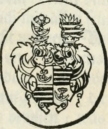 An illustration from Thurnier Buch, warhafftiger ritterlicher Thate : so in dem Monat Junij des vergangnen LX. Jars in vnd ausserhalb der Statt Wienn zu Ross vnd zu Fuess, auff Wasser vnd Lannd gehalten worden, mit schönen Figuren contrafeet : vnd dem Allerdurchleuchtigisten, Grossmechtigisten Fürsten vnnd Herrn, Herren Ferdinando, erweltem Römischen Kayser ..., 1561, leaf 18