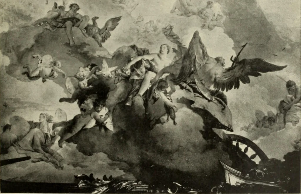 An illustration from Tiepolo, la vie et l'oeuvre du peintre;, 1911, leaf 244