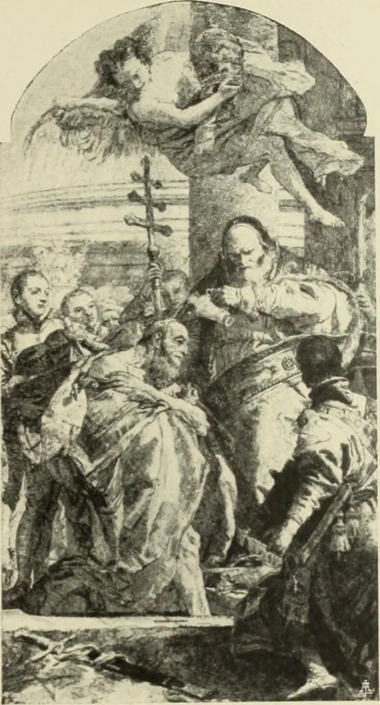 An illustration from Tiepolo, la vie et l'oeuvre du peintre;, 1911, leaf 256