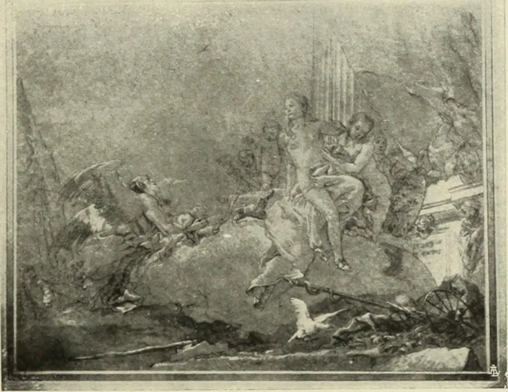An illustration from Tiepolo, la vie et l'oeuvre du peintre;, 1911, leaf 378