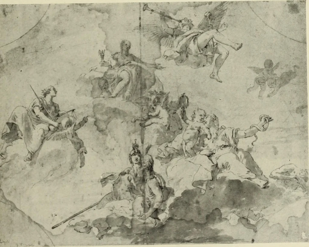 An illustration from Tiepolo, la vie et l'oeuvre du peintre;, 1911, leaf 378
