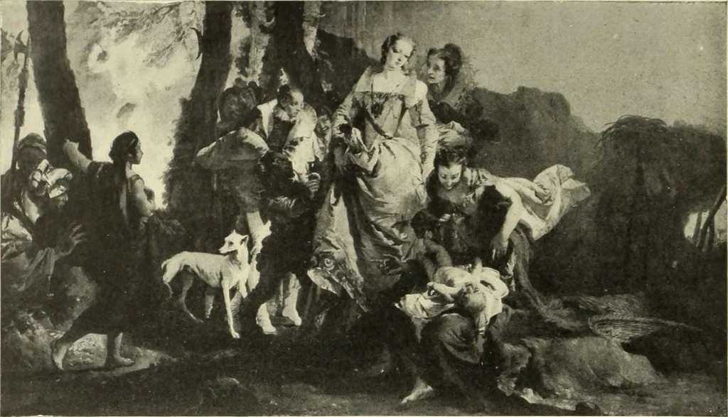 An illustration from Tiepolo, la vie et l'oeuvre du peintre;, 1911, leaf 437