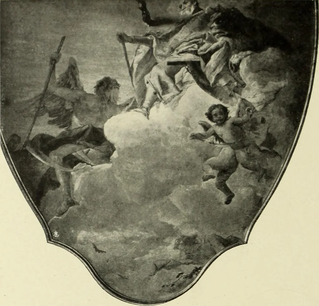 An illustration from Tiepolo, la vie et l'oeuvre du peintre;, 1911, leaf 445