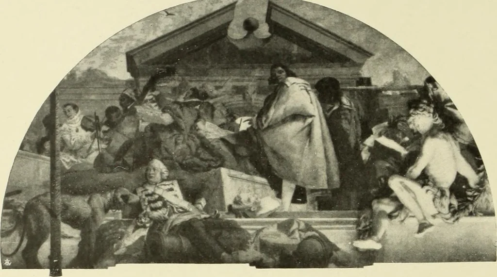 An illustration from Tiepolo, la vie et l'oeuvre du peintre;, 1911, leaf 73