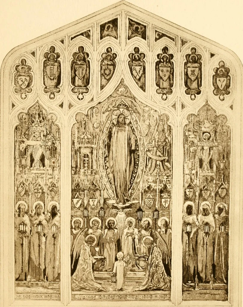 An illustration from Tiffany favrile glass, Tiffany windows, Tiffany mosaics, Tiffany monuments, Tiffany granite., 1913, leaf 32