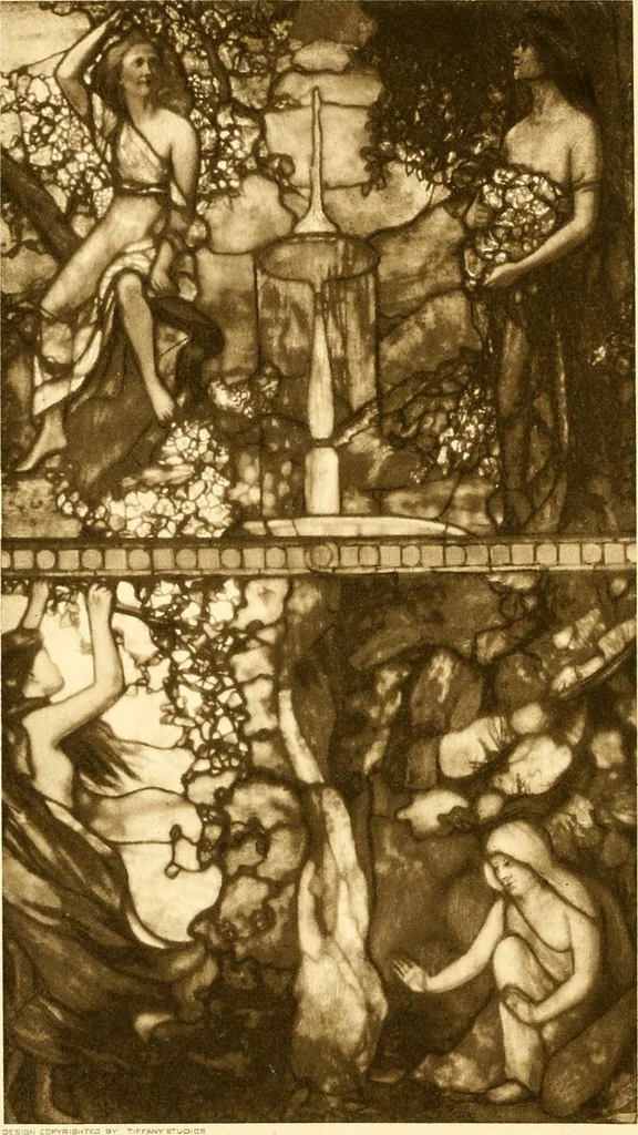 An illustration from Tiffany favrile glass, Tiffany windows, Tiffany mosaics, Tiffany monuments, Tiffany granite., 1913, leaf 41