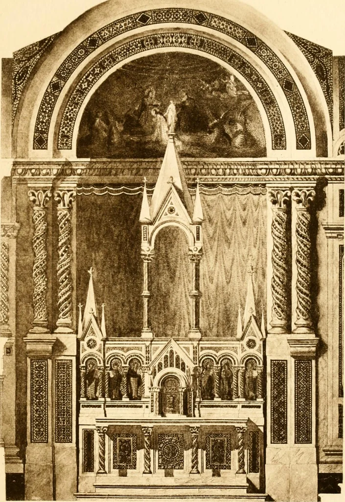 An illustration from Tiffany favrile glass, Tiffany windows, Tiffany mosaics, Tiffany monuments, Tiffany granite., 1913, leaf 62