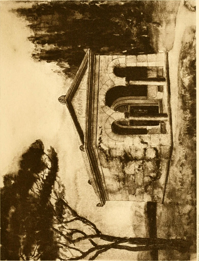 An illustration from Tiffany favrile glass, Tiffany windows, Tiffany mosaics, Tiffany monuments, Tiffany granite., 1913, leaf 98