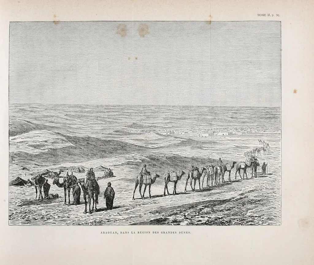 An illustration from Timbouctou, voyage au Maroc au Sahara et au Soudan, 1886, leaf 121