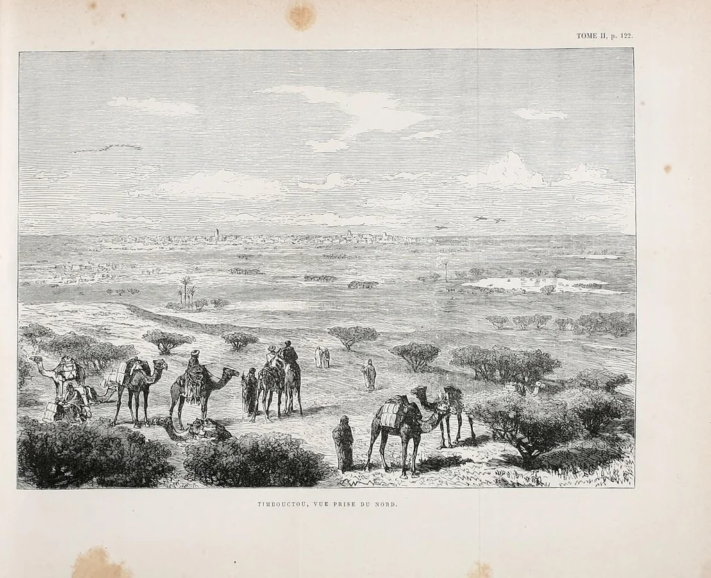 An illustration from Timbouctou, voyage au Maroc au Sahara et au Soudan, 1886, leaf 151