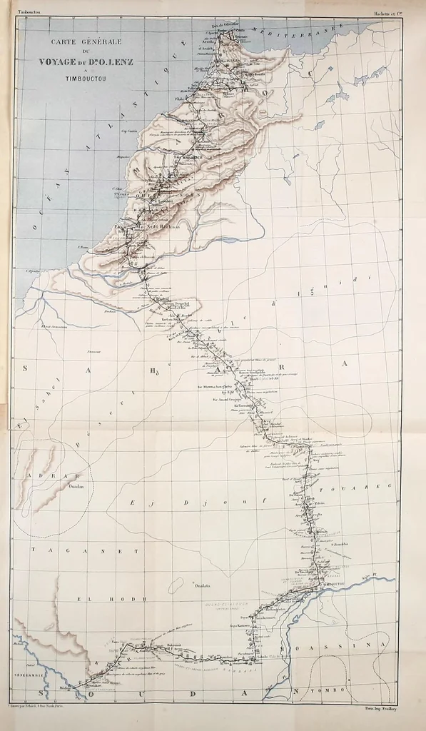 An illustration from Timbouctou, voyage au Maroc au Sahara et au Soudan, 1886, leaf 239