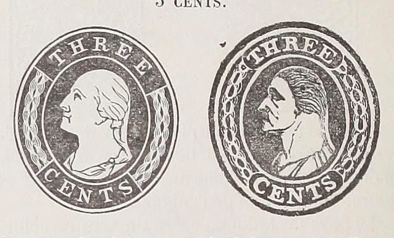 An illustration from Timbre-poste et le timbre fiscal : journal du collectionneur, 1863, leaf 540