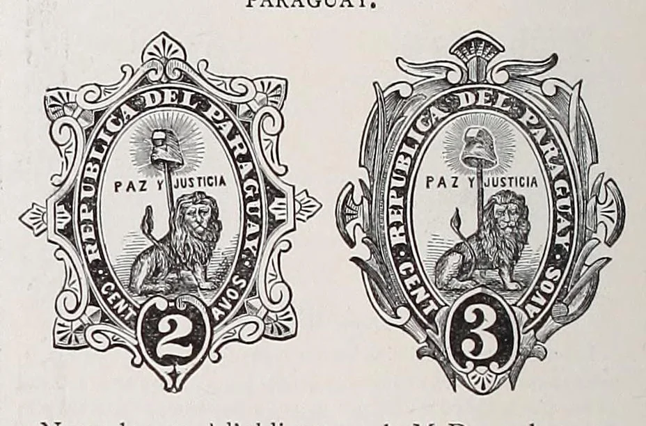 An illustration from Timbre-poste et le timbre fiscal : journal du collectionneur, 1863, leaf 910