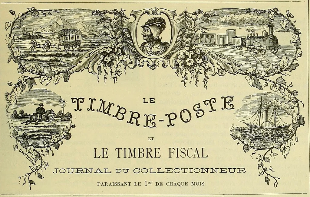 An illustration from Timbre-poste et le timbre fiscal : journal du collectionneur, 1863, leaf 1009