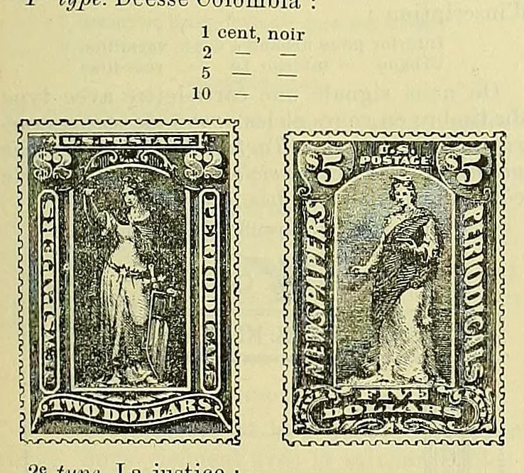 An illustration from Timbre-poste et le timbre fiscal : journal du collectionneur, 1863, leaf 491