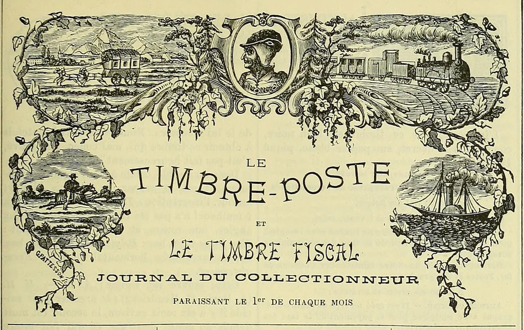 An illustration from Timbre-poste et le timbre fiscal : journal du collectionneur, 1863, leaf 731