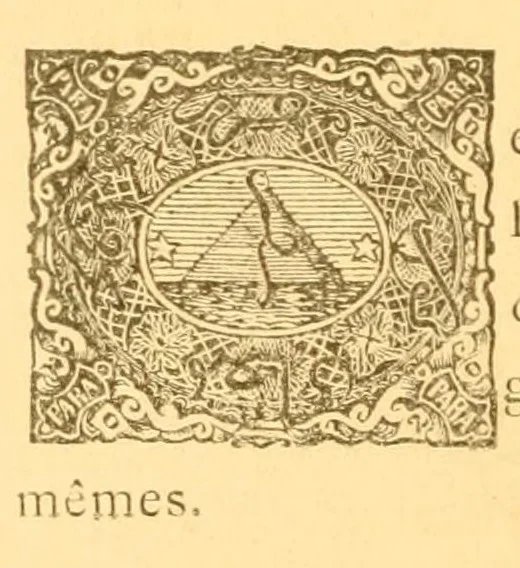 An illustration from Timbres d'Égypte et de la Compagnie du Canal de Suez / par J.-B. Moens, 1880, leaf 68