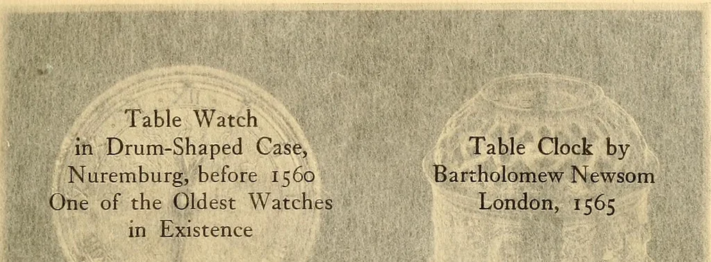 An illustration from Time telling through the ages, 1919, leaf 160