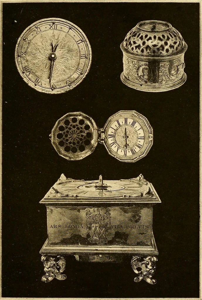 An illustration from Time telling through the ages, 1919, leaf 162