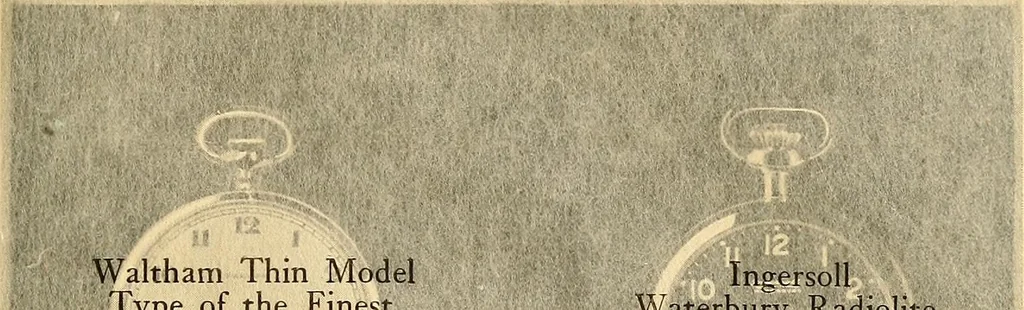 An illustration from Time telling through the ages, 1919, leaf 296