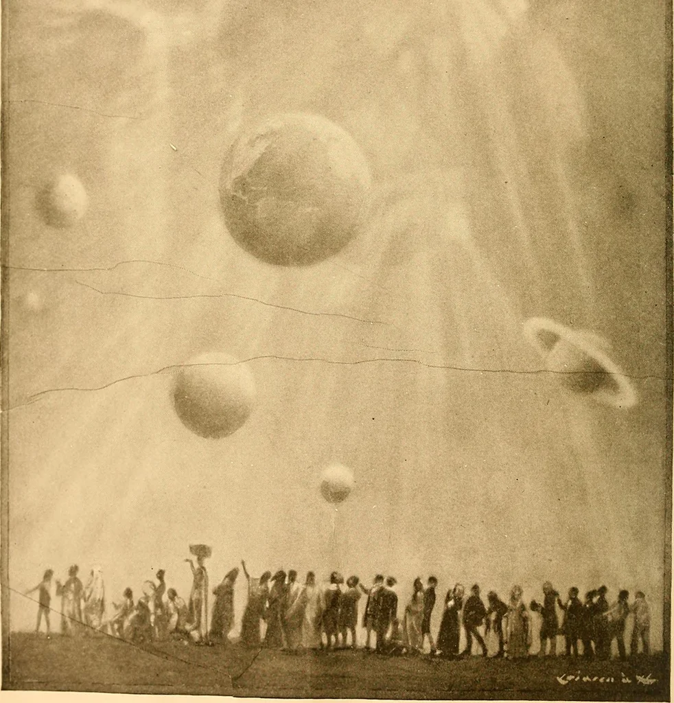 An illustration from Time telling through the ages, 1919, leaf 5