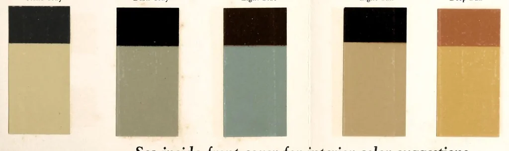 An illustration from Tinting and mixing chart : for pure white, clear colors, flat tints and shades., 1910, leaf 19