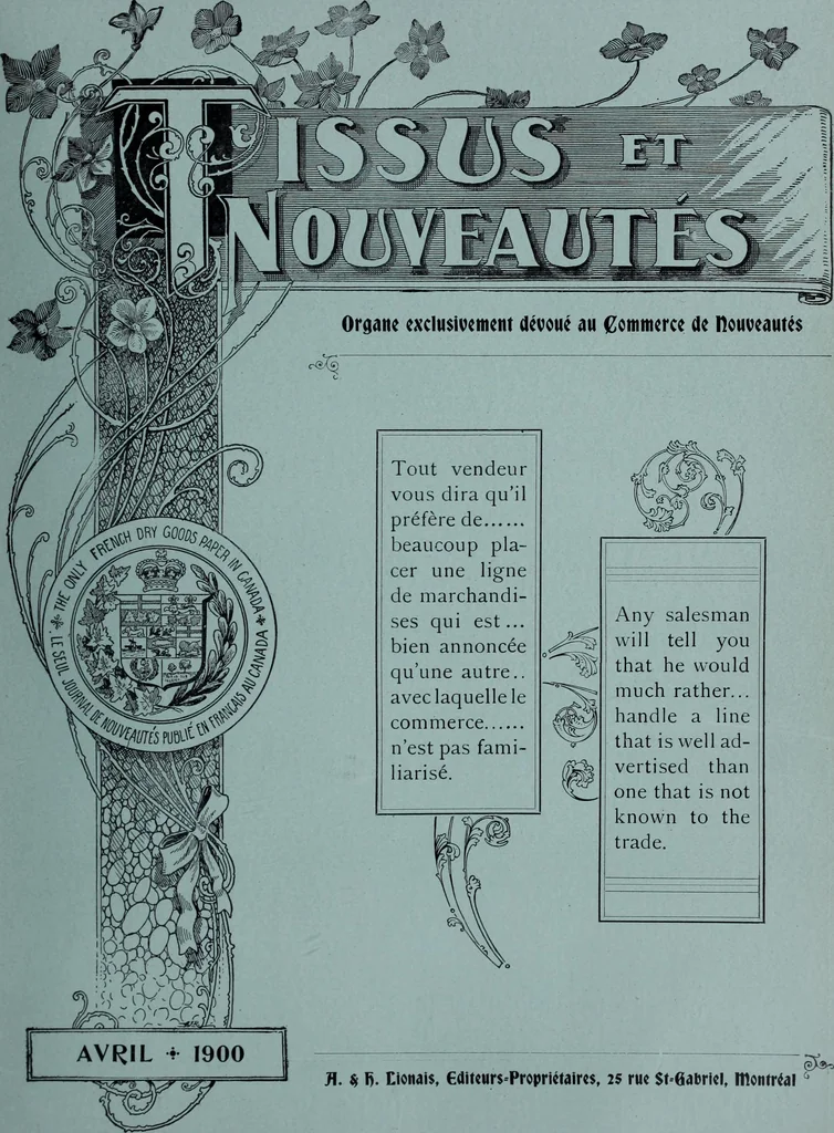 An illustration from Tissus et nouveauts 1900, 1900, leaf 118